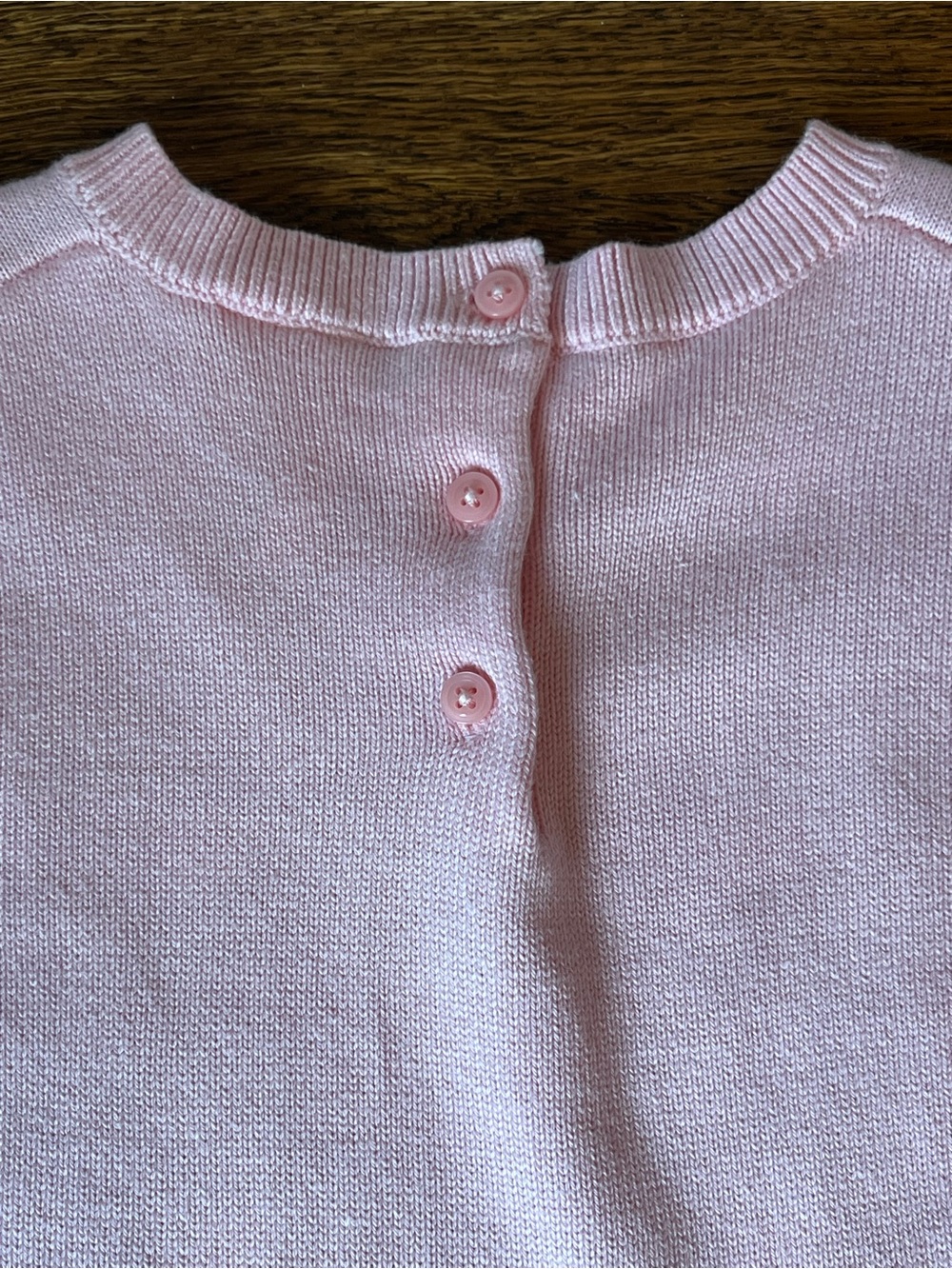 Janie and Jack Pink Knit Heart Dress - Size 4 - Picture 4 of 5